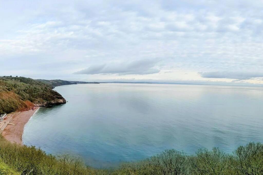 Spacious First Floor Family Flat, Sea View Torquay Kültér fotó